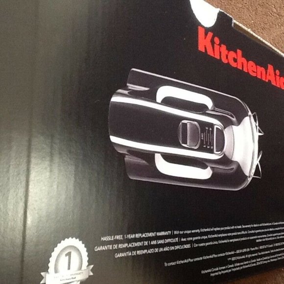 brand new ONYX BLACK KitchenAid 5-Speed Hand Mixer - Picture 3 of 12